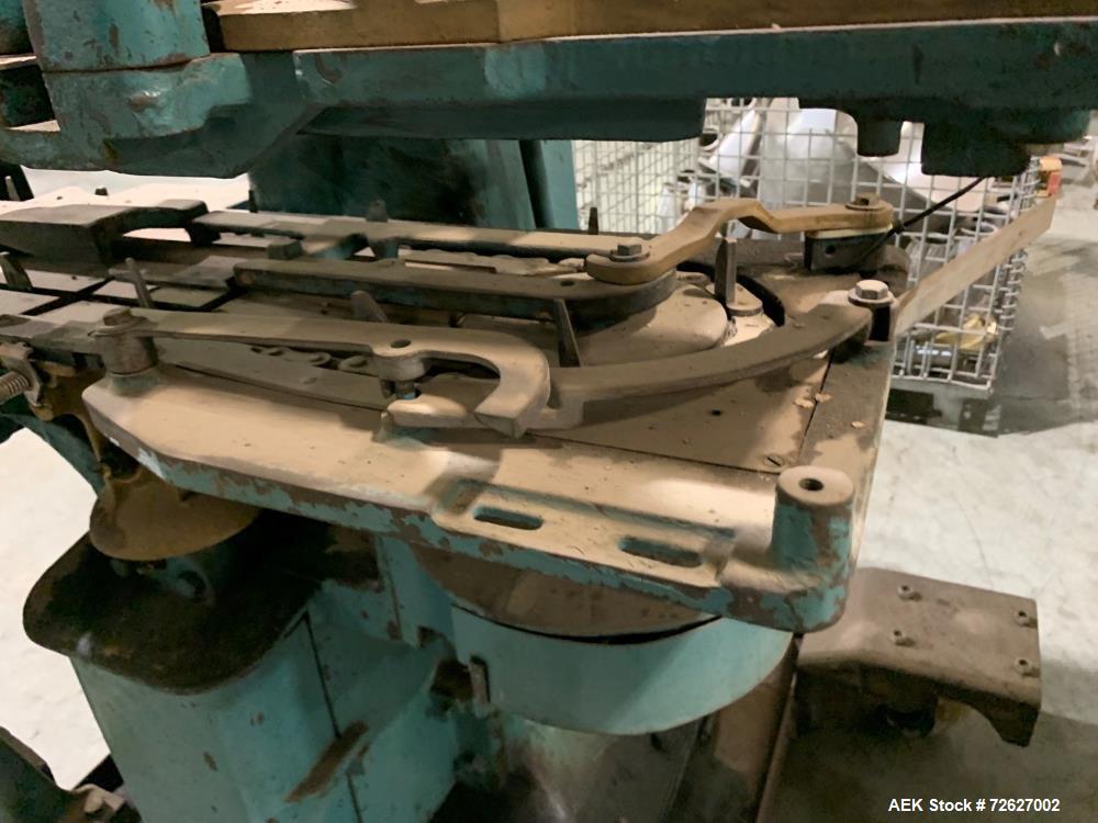 Used Canco (American Can) Model 06 Atmospheric Can Seamer. Capable of speeds up to 90 cans per minute. Currently set on 307 diameter cans. Has a can size range: diameter 202 - 404; height 213-604. Ha...