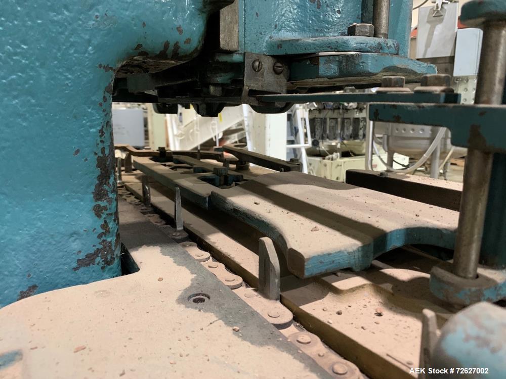 Used Canco (American Can) Model 06 Atmospheric Can Seamer. Capable of speeds up to 90 cans per minute. Currently set on 307 diameter cans. Has a can size range: diameter 202 - 404; height 213-604. Ha...