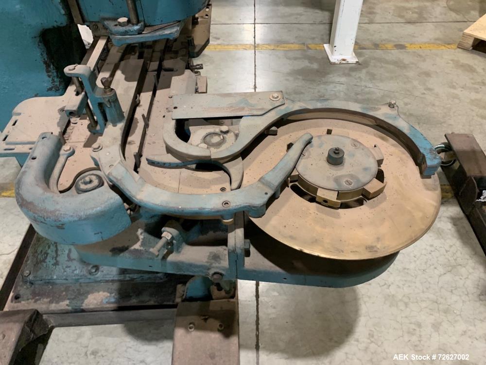 Used Canco (American Can) Model 06 Atmospheric Can Seamer. Capable of speeds up to 90 cans per minute. Currently set on 307 diameter cans. Has a can size range: diameter 202 - 404; height 213-604. Ha...