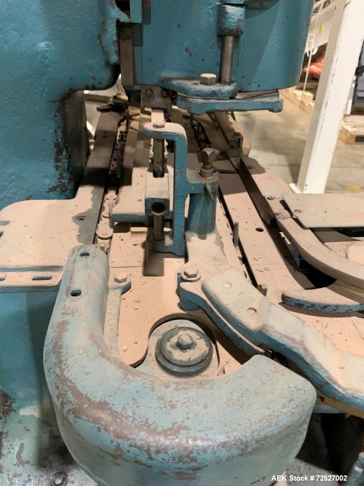 Used Canco (American Can) Model 06 Atmospheric Can Seamer. Capable of speeds up to 90 cans per minute. Currently set on 307 diameter cans. Has a can size range: diameter 202 - 404; height 213-604. Ha...