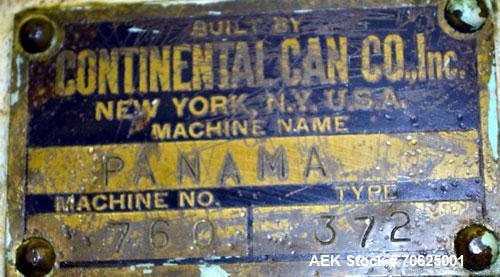 Used Continental Can Company Panama Can Seamer, Model 372