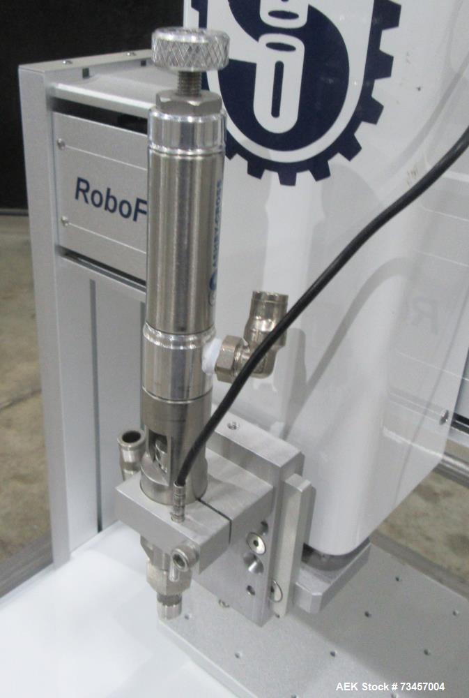 Used Schaefer Technologies RoboFill RF300 Liquid Filler. Serial# 3004435N. 110/220 Volt. Built 2020.