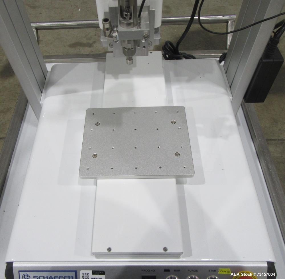 Used Schaefer Technologies RoboFill RF300 Liquid Filler. Serial# 3004435N. 110/220 Volt. Built 2020.