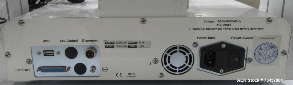 Used Schaefer Technologies RoboFill RF300 Liquid Filler. Serial# 3004435N. 110/220 Volt. Built 2020.