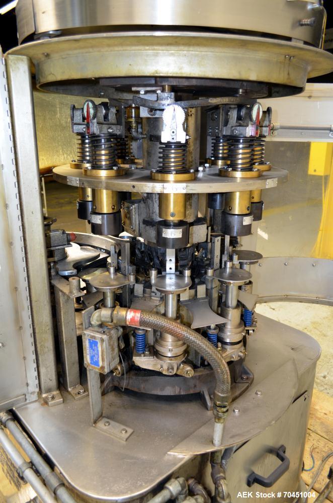 Used Nalbach Model 8 HBC 8-Head Rotary Cap Crimper