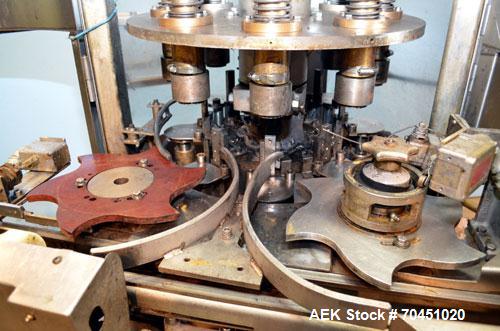 Used Nalbach Model 8 H.V.C. 8-Head Rotary Cap Crimper