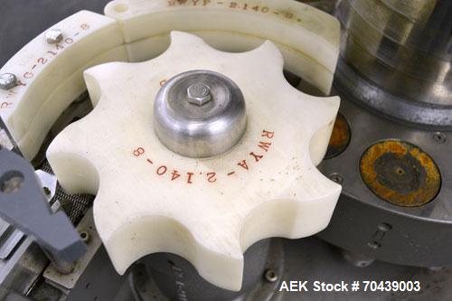 Used West Rotary Capper, Model RW-500. (12) Spindle positions, approximately 50 to 300 bottles per minute. Designed for serum vial seals, lined or unlined seals, flip-off seals, unit dose westcaps. S...