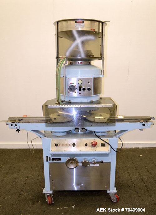 Used West Rotary Capper, Model RW-500. (12) Spindle positions, approximately 50 to 300 bottles per minute. Designed for serum vial seals, lined or unlined seals, flip-off seals, unit dose westcaps. S...