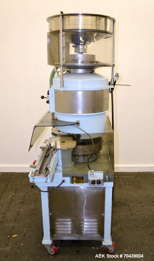 Used West Rotary Capper, Model RW-500. (12) Spindle positions, approximately 50 to 300 bottles per minute. Designed for serum vial seals, lined or unlined seals, flip-off seals, unit dose westcaps. S...