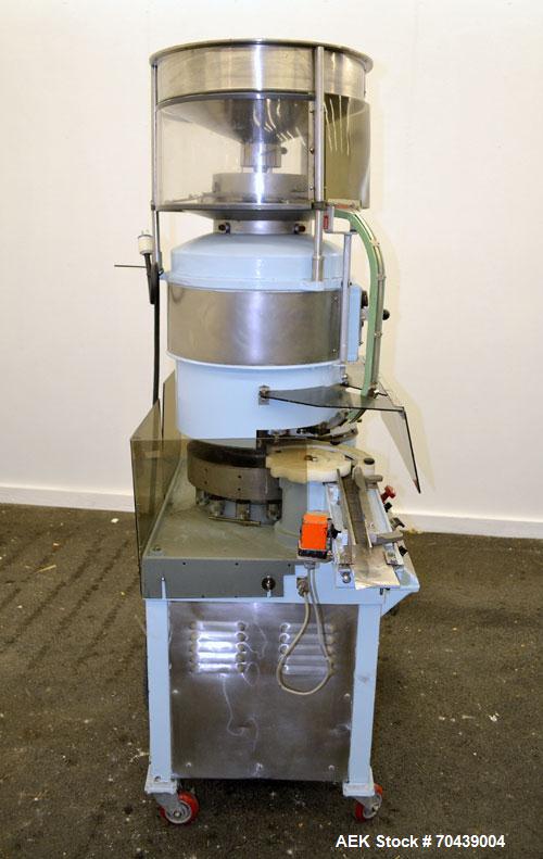 Used West Rotary Capper, Model RW-500. (12) Spindle positions, approximately 50 to 300 bottles per minute. Designed for serum vial seals, lined or unlined seals, flip-off seals, unit dose westcaps. S...