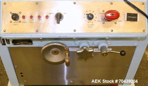Used West Rotary Capper, Model RW-500. (12) Spindle positions, approximately 50 to 300 bottles per minute. Designed for serum vial seals, lined or unlined seals, flip-off seals, unit dose westcaps. S...