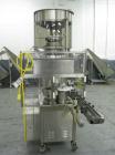 Used Genesis (West Packaging) Model RW-600LH Crimp Capper. Machine is capable of speeds up to 600 vials per minute. GMP design, gravity feed cap hopper. Vial size range: diameter 0.5-2.25