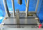 Used JG Machine Works Air Operated Inline Aerosol Crimper. Capable of 10 to 15 per minute. Capacity for 1