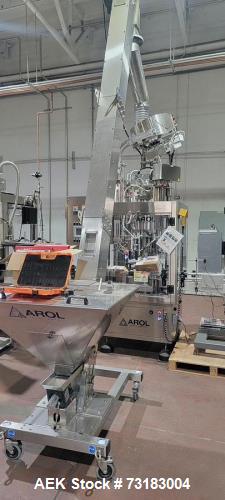 Used Arol EURO VPA 3-Head Rotary ROPP Capper with Elevator (30mm, 2019)