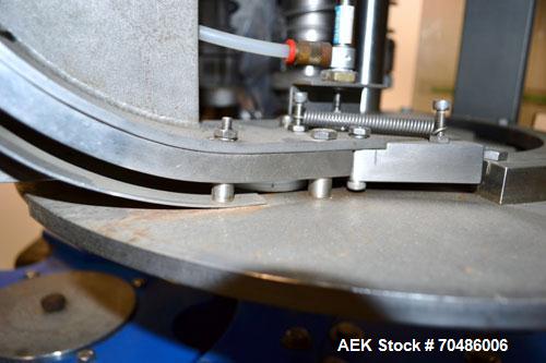 Used Alcoa Packaging Equipment 8 Head Rotary Chuck Capper, Model F-212-4. Capable of line speeds of 100 to 440/minute. Maximum container diameter 4.312’’, height 5-14’’, pitch diameter stars 12’’. Se...