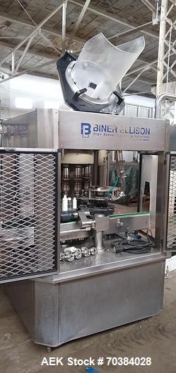 Used Biner Elison 8 Head Rotary Chuck Capper Set