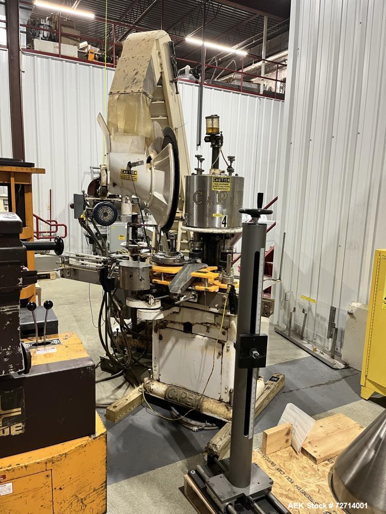 Used Consolidated C4F 4 Head Rotary Chuck Capper