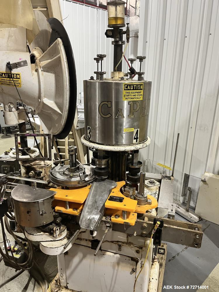 Used Consolidated C4F 4 Head Rotary Chuck Capper