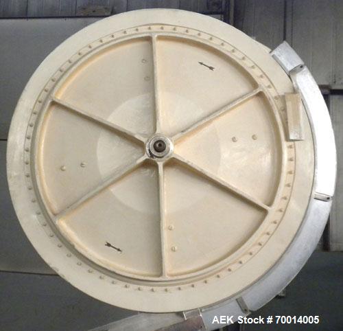 Used Consolidated-Capem 8 Head Rotary Capper, Model: D-8-FA. Capable of speeds from 20 to 175 caps per minute. Has a cap size range: 13 to 70 mm and is currently set up for a 45 mm/2” cap. Maximum co...