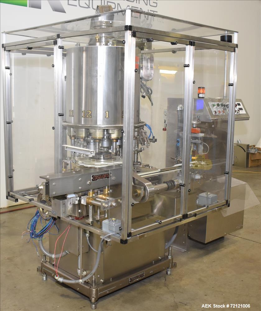 Used Consolidated Model TG-12-15 High Speed Rotary Chuck Capper