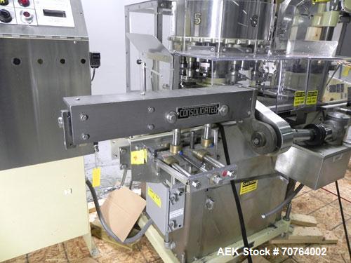 Used Consolidated Capem Model TG-6-15 Rotary Chuck Capper