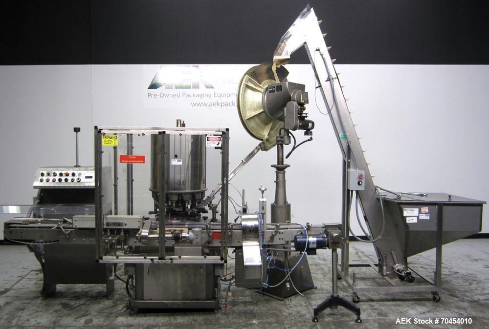 Used Consolidated High Speed Rotary Chuck Capper, Model TG-12-15