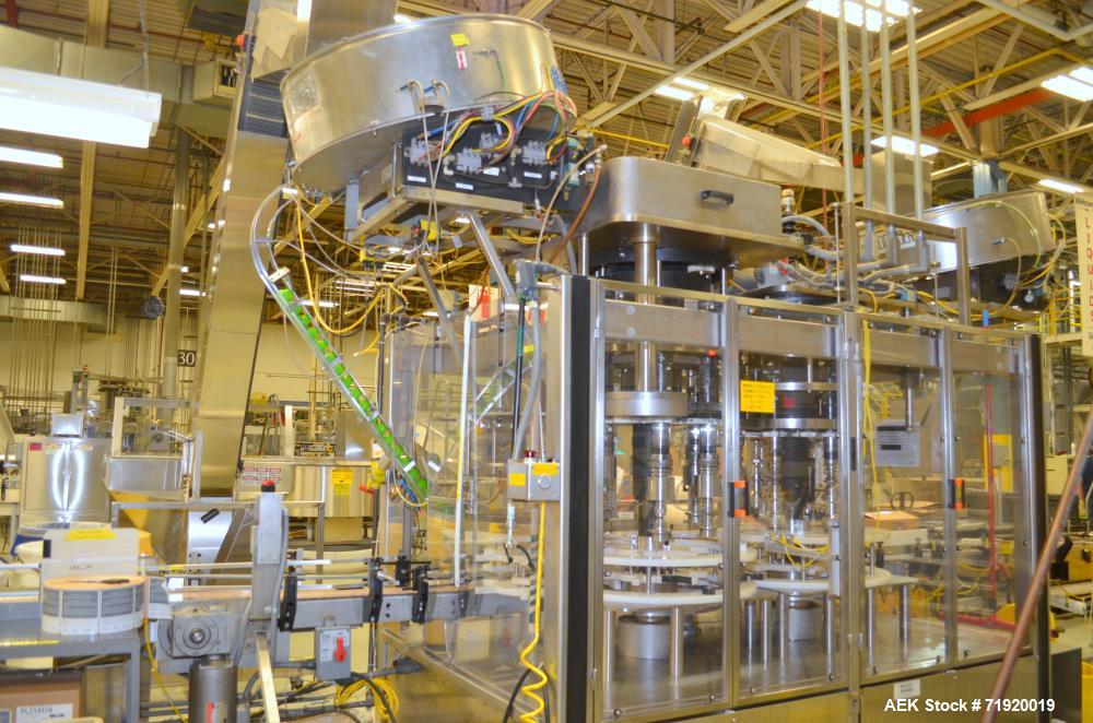 Used Fowler / Zalkin 6-Head Rotary Capping and Sorting System