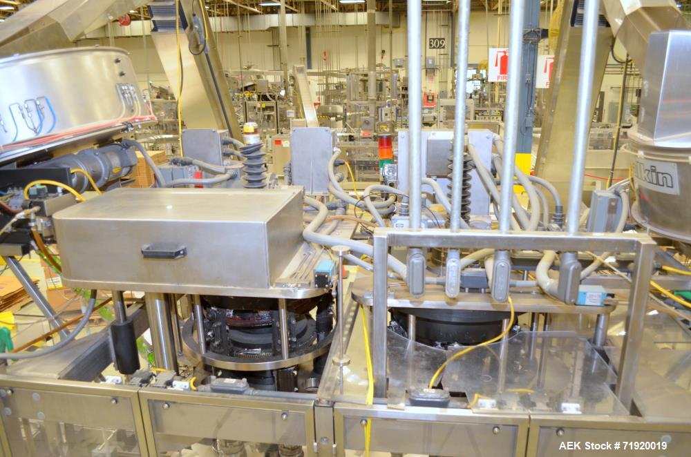 Used Fowler / Zalkin 6-Head Rotary Capping and Sorting System