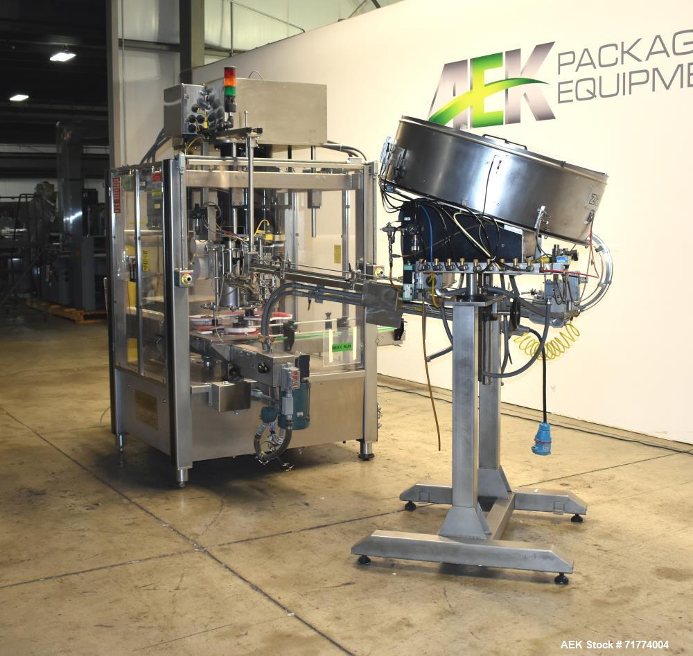 Used Fowler Zalkin Model CA8 320 NG 8-Head Rotary Capper with Sorter