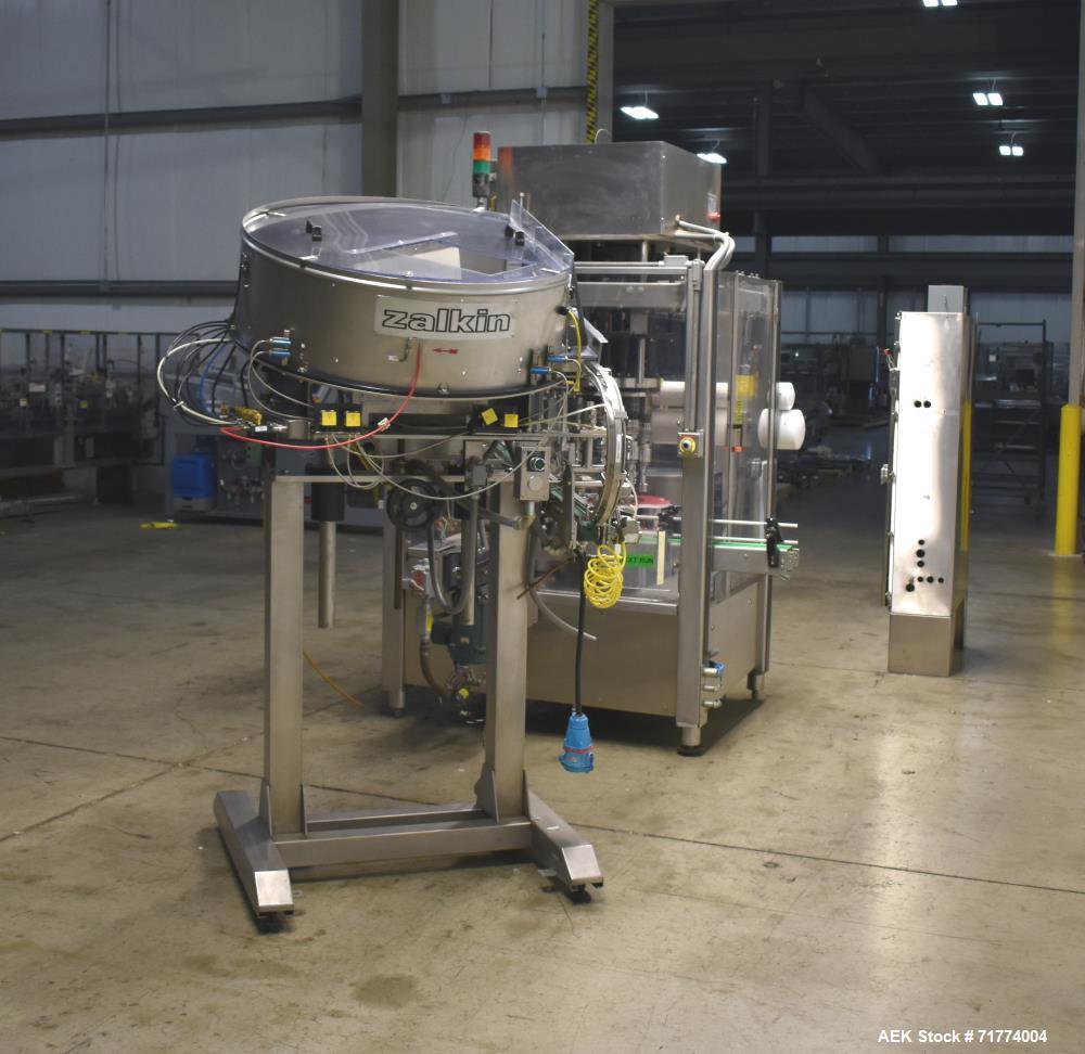 Used Fowler Zalkin Model CA8 320 NG 8-Head Rotary Capper with Sorter