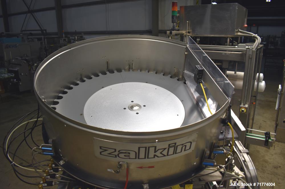 Used Fowler Zalkin Model CA8 320 NG 8-Head Rotary Capper with Sorter