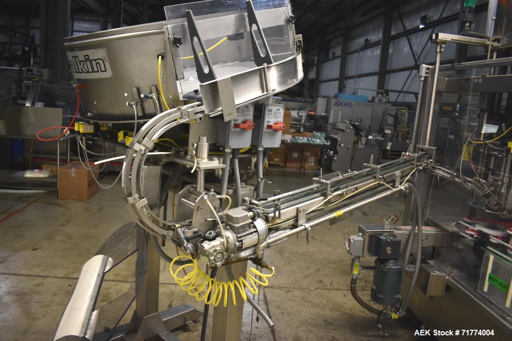 Used Fowler Zalkin Model CA8 320 NG 8-Head Rotary Capper with Sorter