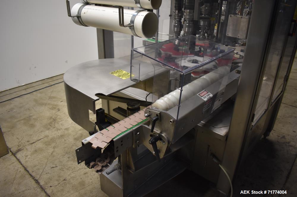 Used Fowler Zalkin Model CA8 320 NG 8-Head Rotary Capper with Sorter