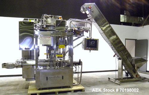 Used Fowler Zalkin Automatic Rotary Chuck Capper, Model CAE-F-6/360