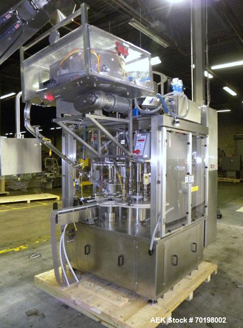 Used Fowler Zalkin Automatic Rotary Chuck Capper, Model CAE-F-6/360