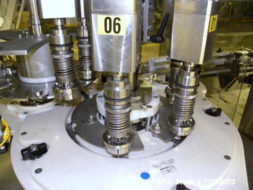 Used Fowler Zalkin Automatic Rotary Chuck Capper, Model CAE-F-6/360
