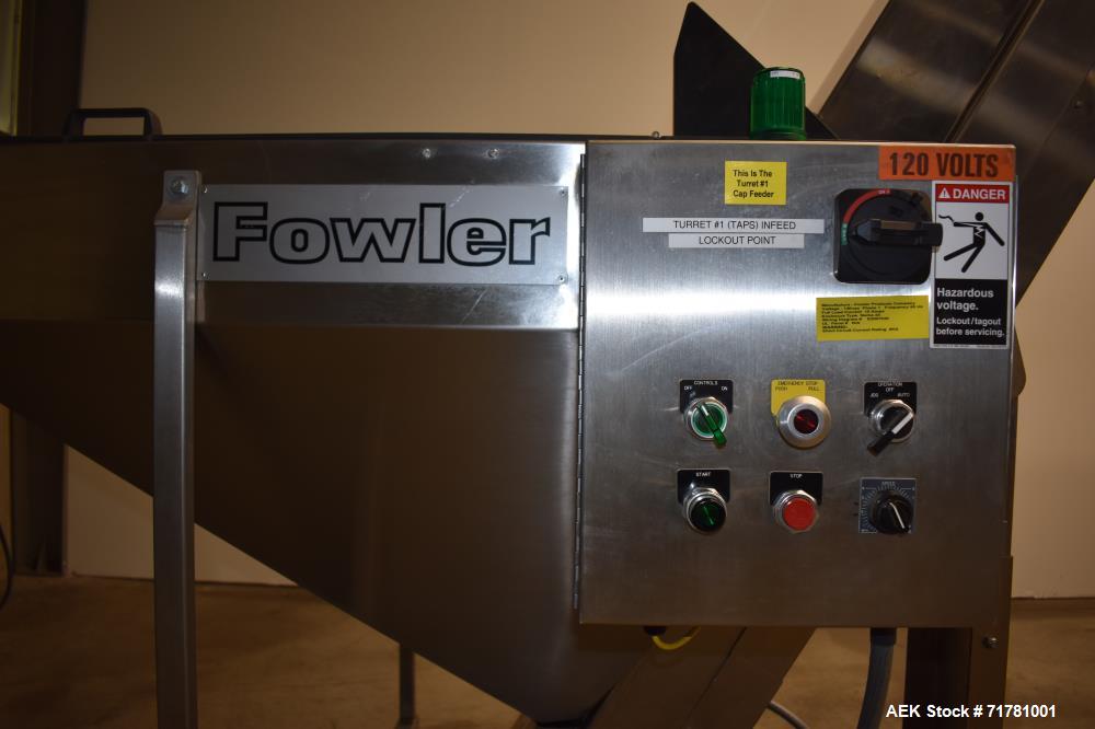 Used- Fowler Zalkin Model CAS-Twin 3-3/480 Laundry Detergent Capper