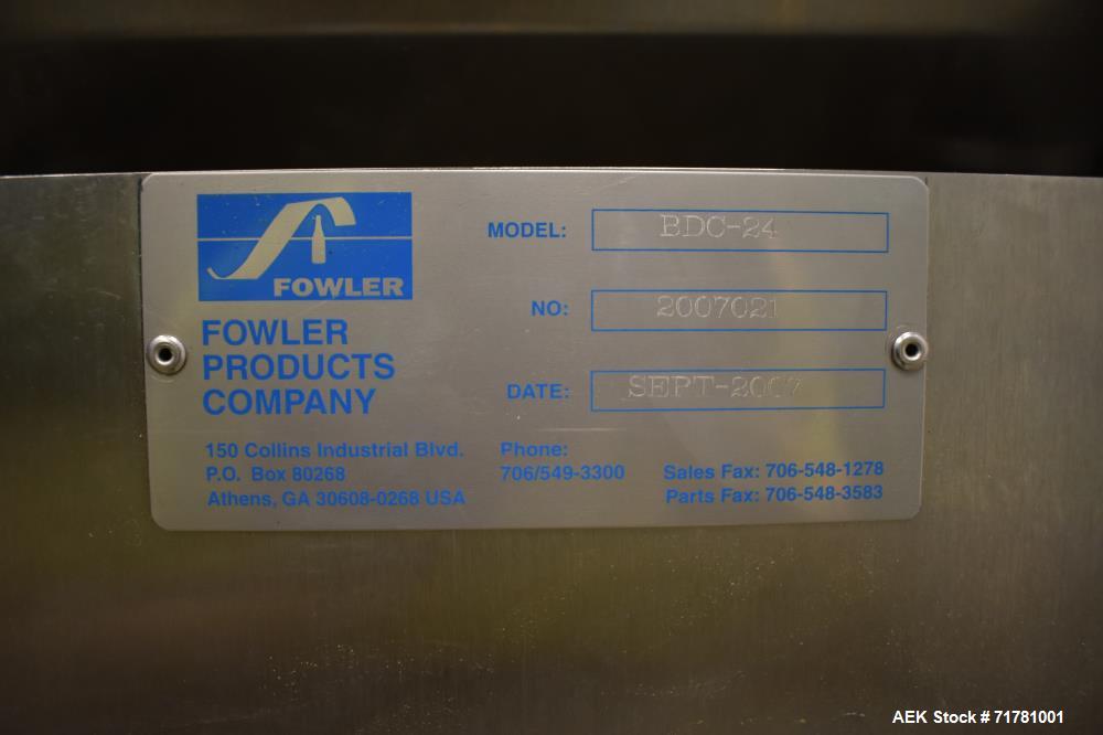 Used Fowler Zalkin Model CAS-Twin 3-3/480 Laundry Detergent Capper
