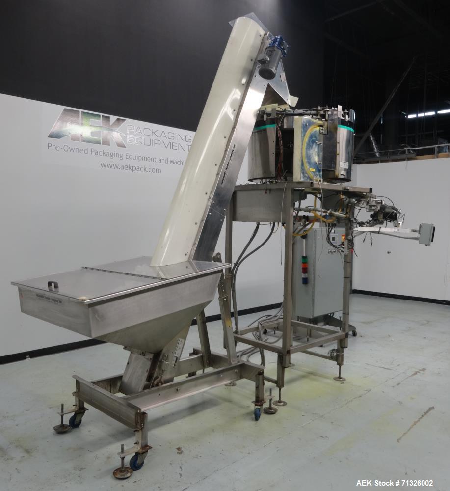 Used Hoppmann Model FT301RLDSA Centrifugal Cap Feeding and Sorting System