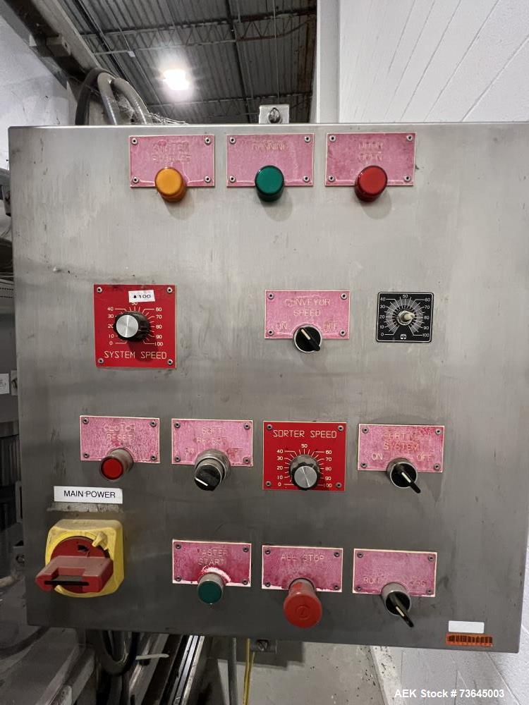 Used Pack West Auto-200 Automatic Inline Capper with H-Pin Cap Sorter | 8-Quill, Up to 300 CPM