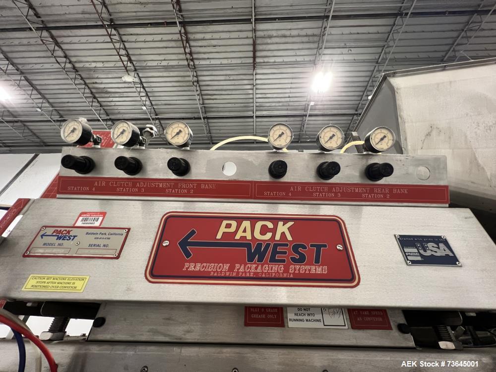 Used Pack West Royal 6 Technovolt Spindle Capper/Retorquer – High-Speed Bottle Capping System with Cap Elevator