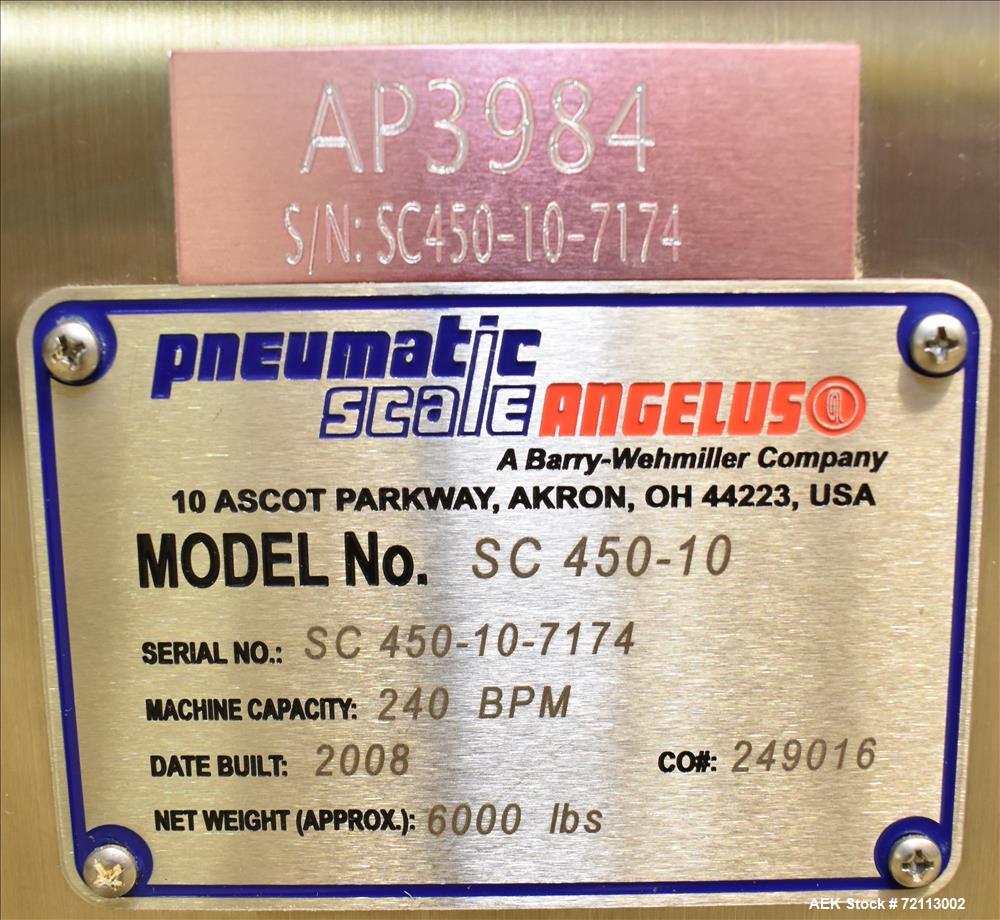 Pneumatic Scale Angelus (Consolidated) 10-Head Rotary Chuck Capper