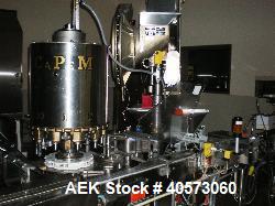 Used Consolidated model TG-10-15 rotary capper capable of speeds up to 375 BPM. Has a Consolidated model F36 cap sorter. Cap size range: 13 - 70mm with proper change parts. Currently set up for 28mm ...