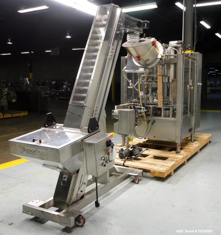 Used Fowler Zalkin Automatic Rotary Chuck Snap Capper, Model CAS-4/360
