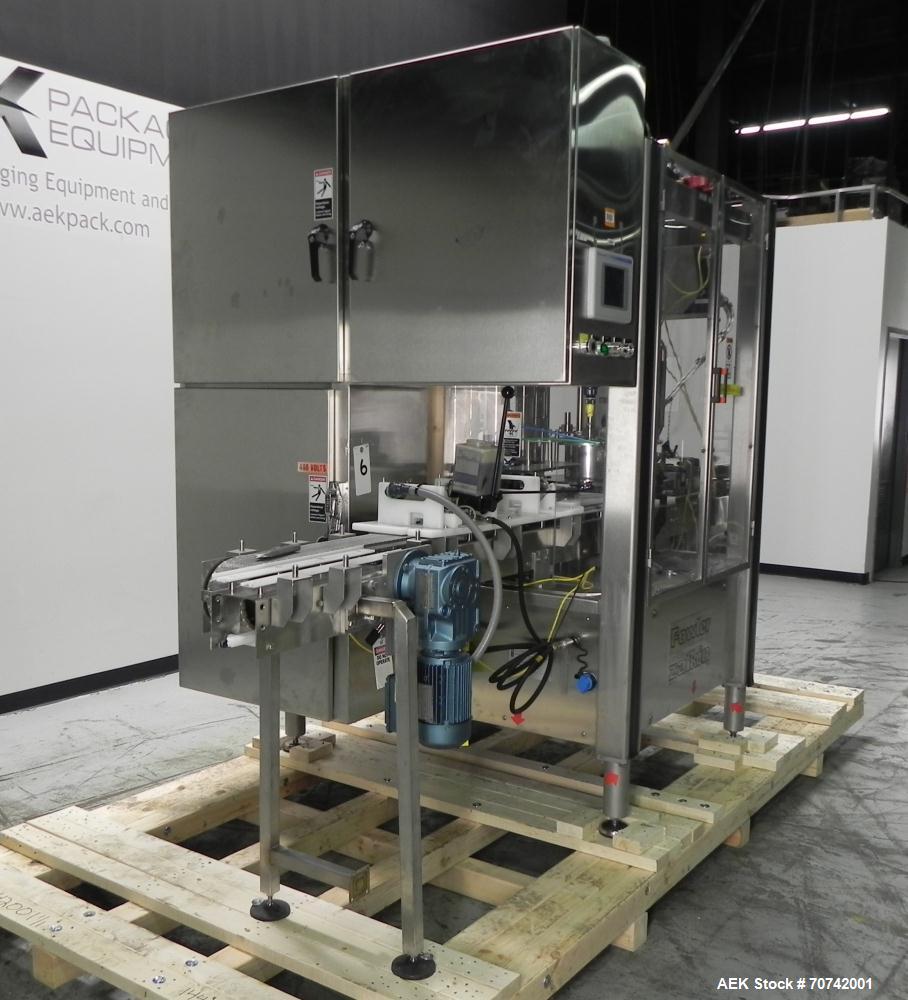 Used Fowler Zalkin Automatic Rotary Chuck Snap Capper, Model CAS-4/360