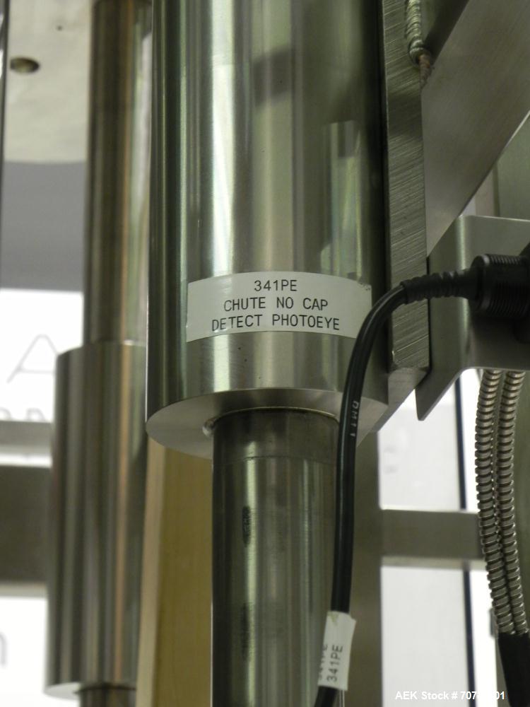 Used Fowler Zalkin Automatic Rotary Chuck Snap Capper, Model CAS-4/360