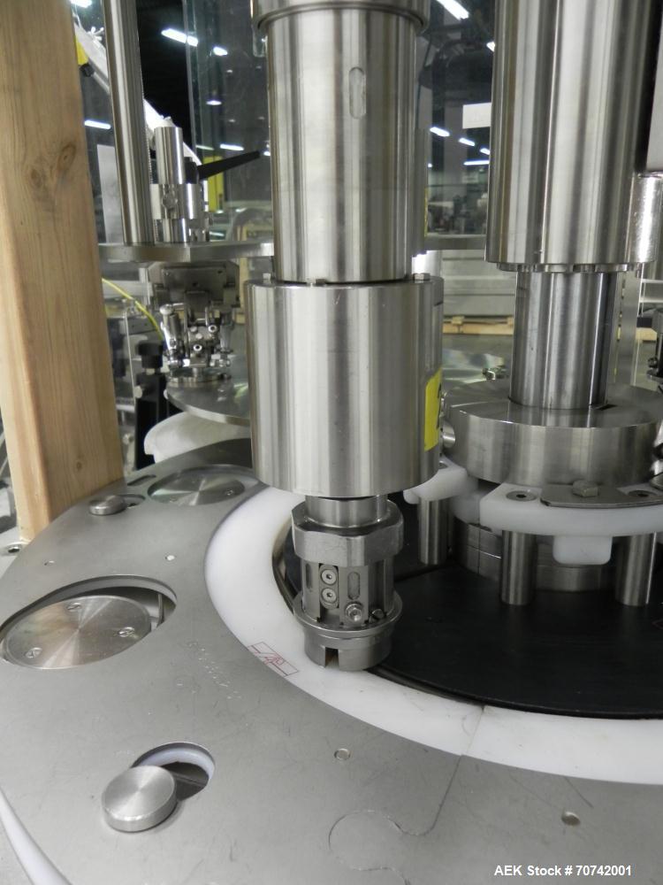Used Fowler Zalkin Automatic Rotary Chuck Snap Capper, Model CAS-4/360