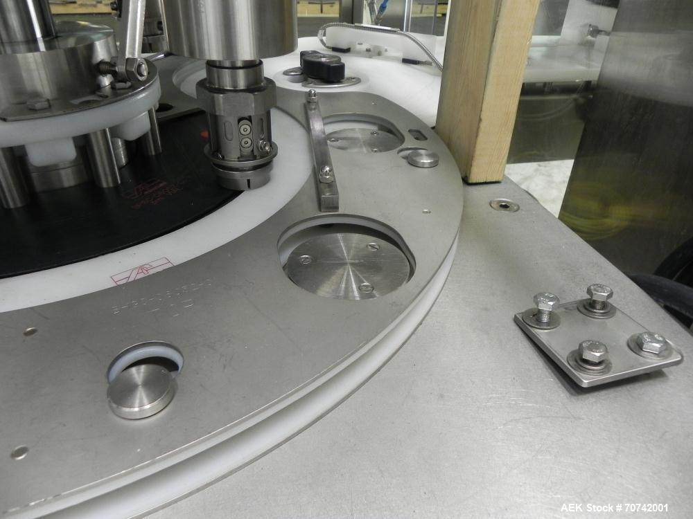 Used Fowler Zalkin Automatic Rotary Chuck Snap Capper, Model CAS-4/360
