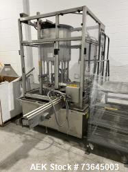 Used Pack West Auto-200 Automatic Inline Capper with H-Pin Cap Sorter | 8-Quill, Up to 300 CPM