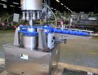 Used Alcoa Packaging Equipment 8 Head Rotary Chuck Capper, Model F-212-4. Capable of line speeds of 100 to 440/minute. Maximum container diameter 4.312’’, height 5-14’’, pitch diameter stars 12’’. Se...